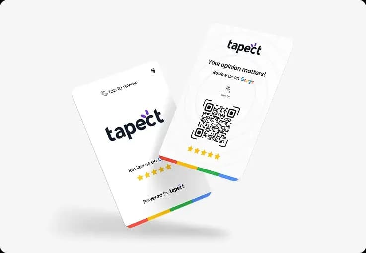 Tapect Review Card - White