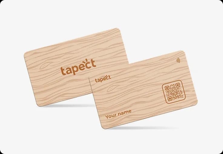 Tapect Wooden Card