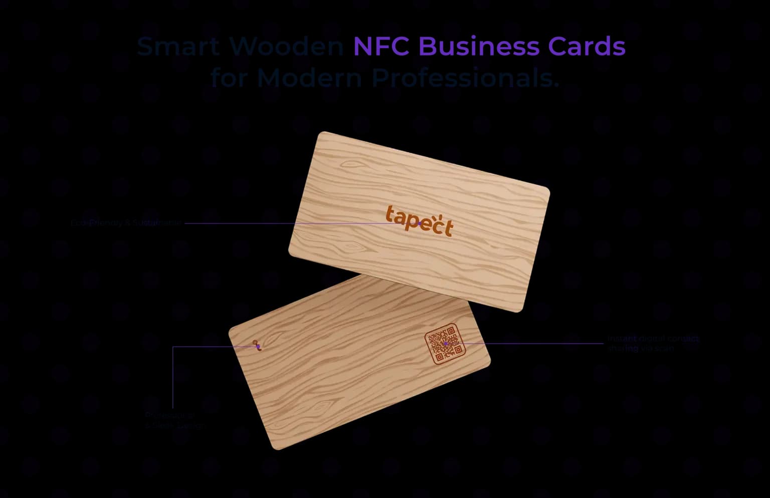 Smart Wooden NFC Business Cards Technology for Modern Professionals