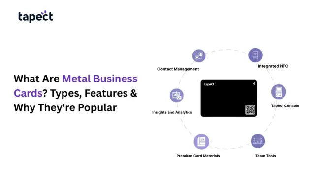 What Are Metal Business Cards? Types, Features & Why They’re Popular