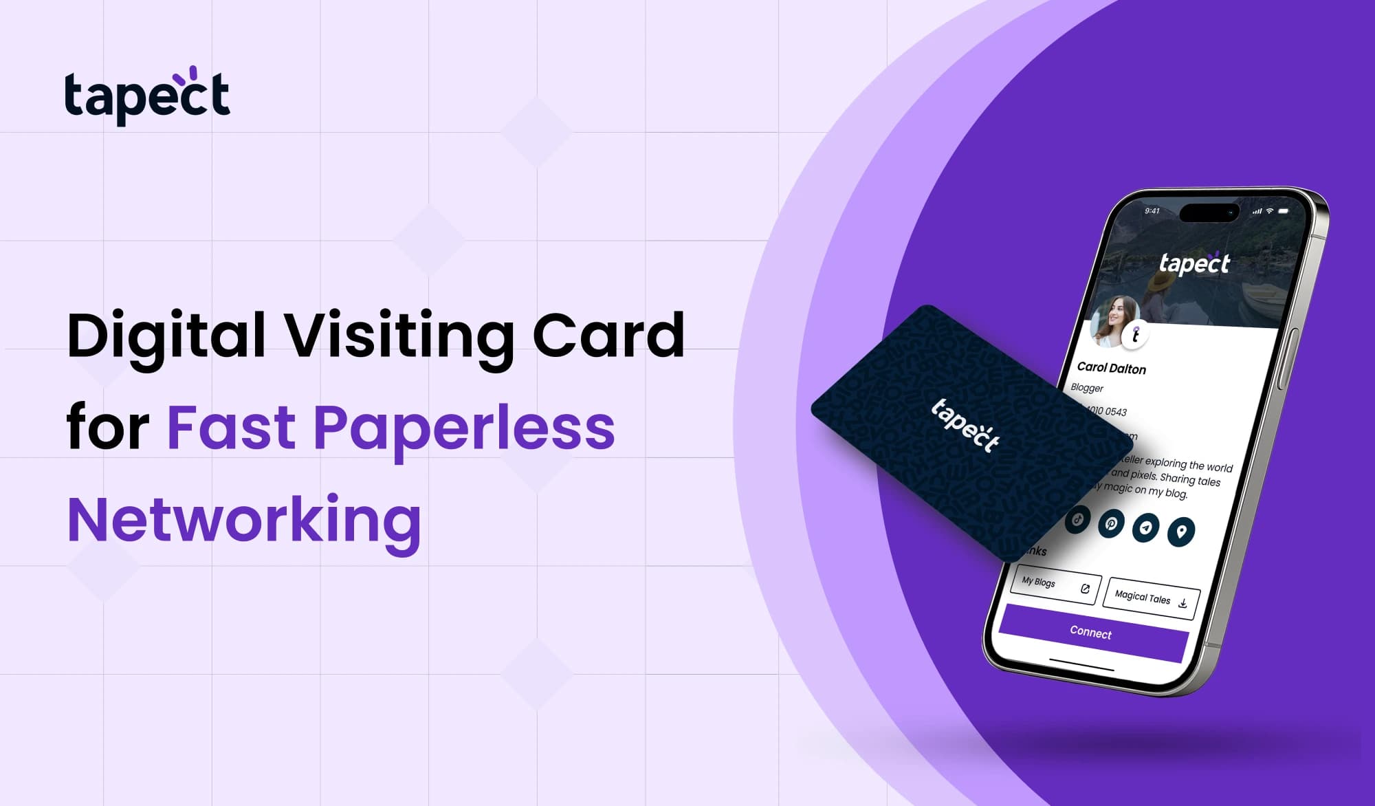 Digital Visiting Card for Fast Paperless Networking