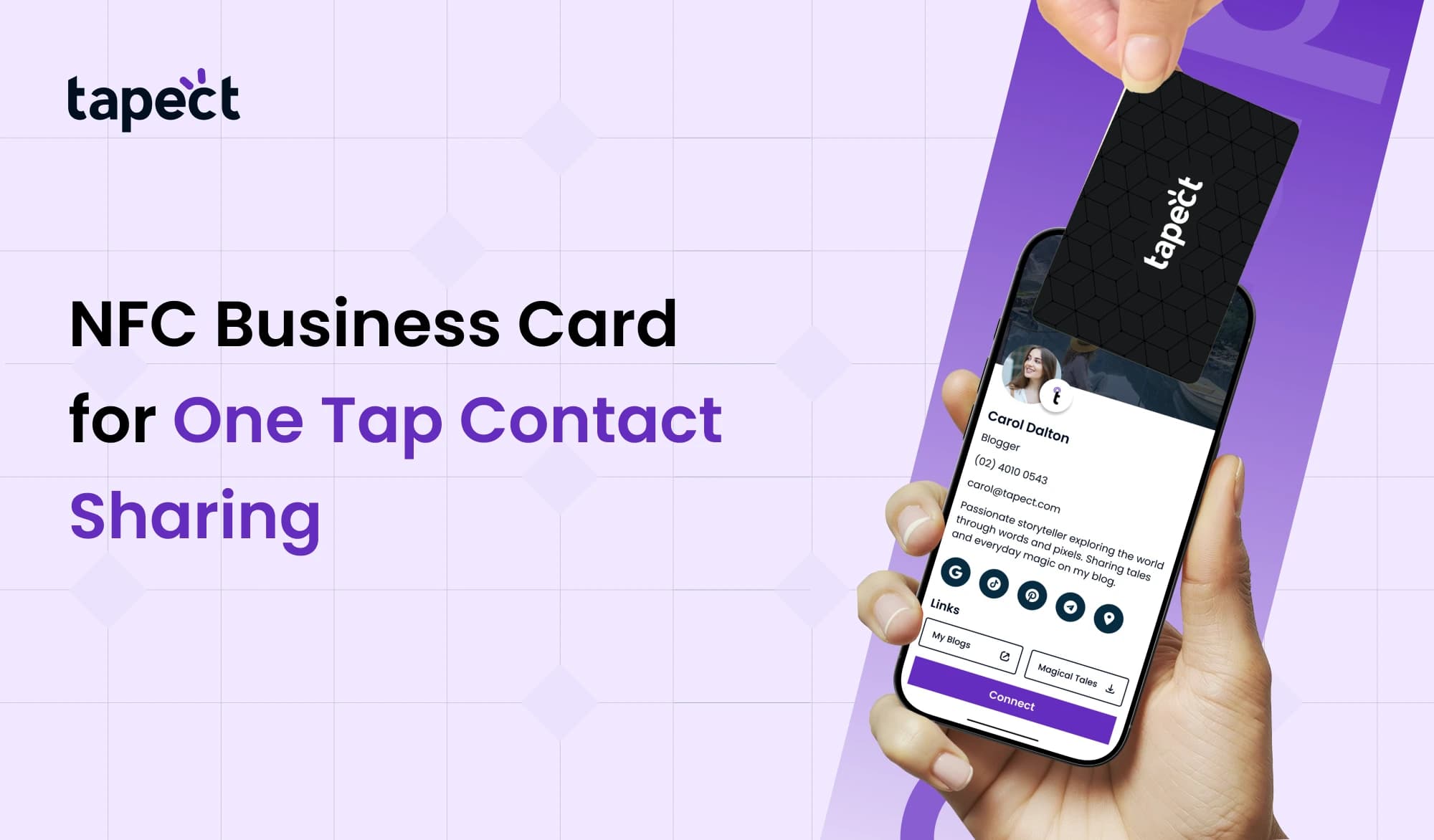 NFC Business Card for One Tap Contact Sharing