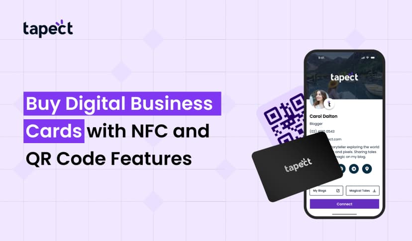 Buy Digital Business Cards with NFC and QR Code Features