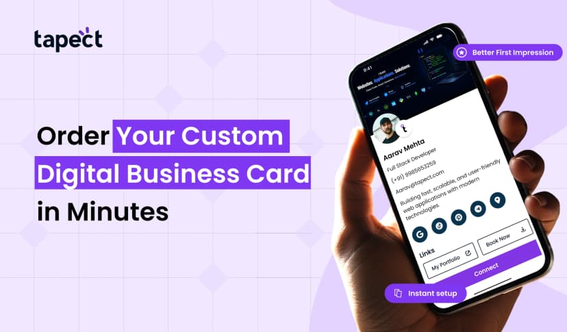Order Your Custom Digital Business Card in Minutes