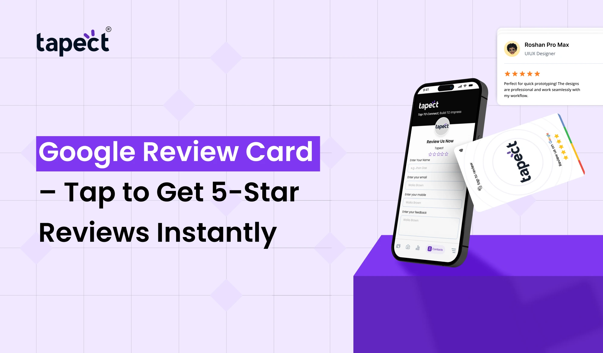 Google Review Card – Tap to Get 5-Star Reviews Instantly