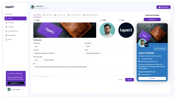 Customize Your Digital Card